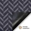 Plaid - Patroon - Visgraad - Blauw Deurmat klein 898 -antislip_NL
