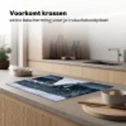 Steiger - Meer - Sneeuw - Bergen - Rustgevend Inductie beschermer vinyl 3mm klein -sfeer1