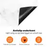 Marmer - Grijs - Wit - Marmerstructuur Inductie beschermer vinyl 3mm klein -zzzzzzz-td-onderkant