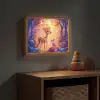 Hertje - Uil - Fantasie - Bos Light Box met batterij (Wandlamp kind) middel -sfeer5_kind