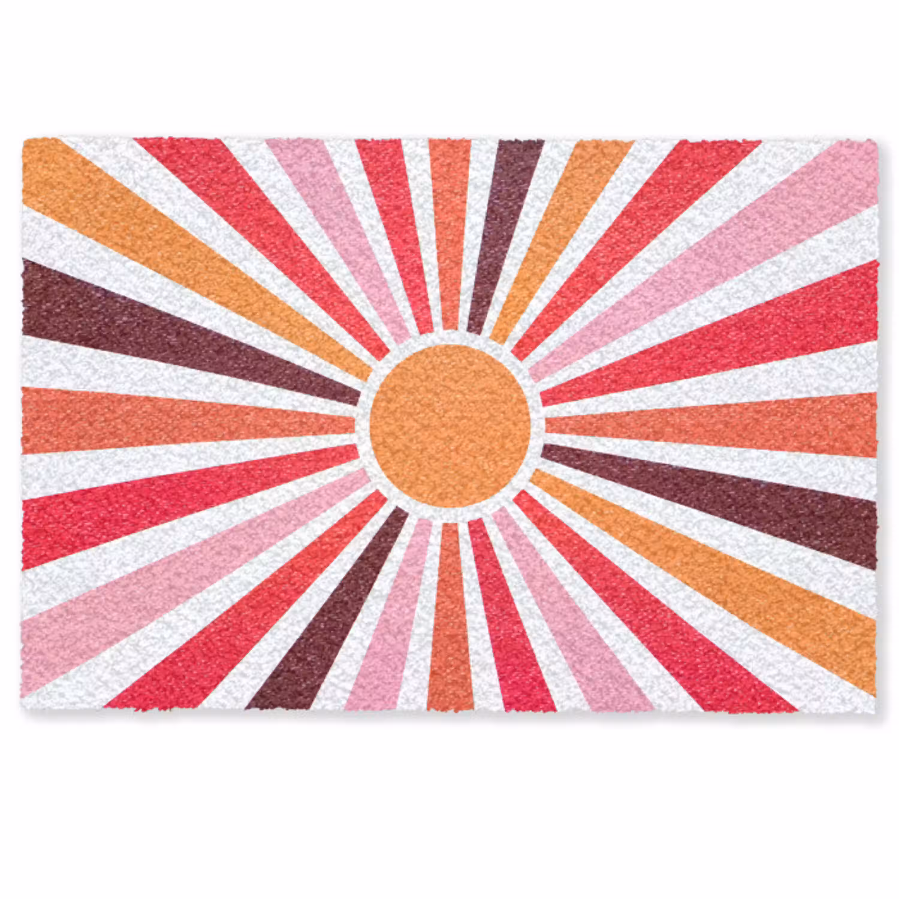 Zon - Stralen - Abstract - Kleurrijk Deurmat klein -zkaufland3d