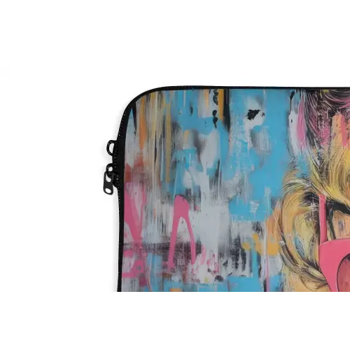 Zonnebril - Vrouw - Kleurrijk - Verfspetters laptophoes neopreen klein -detail