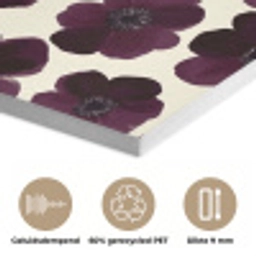 Bloemen - Aquarel - Paars PET vilt klein 837 -closeup_NL