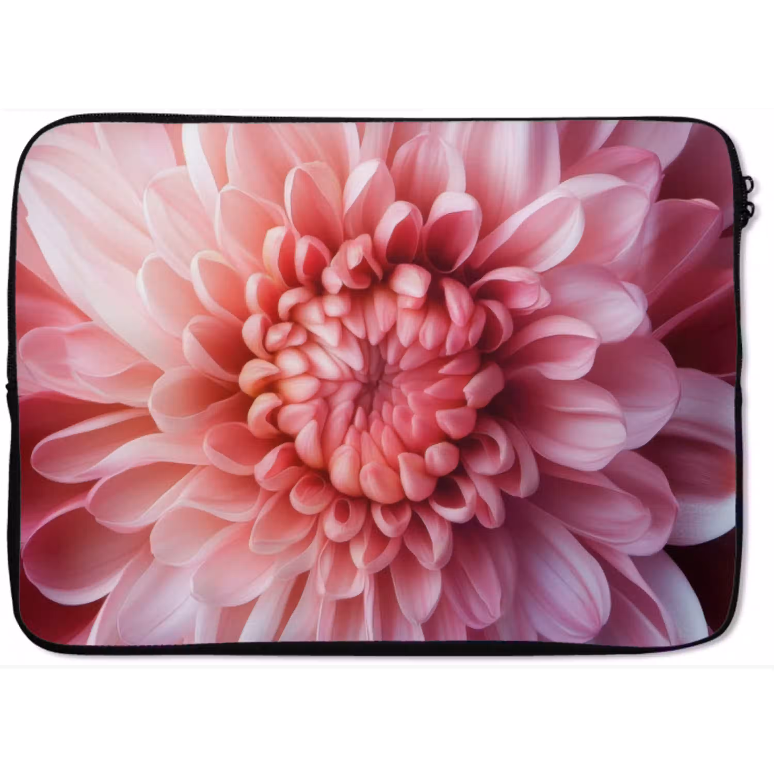 Dahlia - Bloem - Close up - Roze laptophoes neopreen klein -zkaufland3dotto