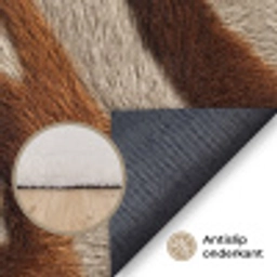 Zebra - Bruin - Patroon Vloerkleed Rechthoek klein 1091 -uniquesellingpoint_antislip_NL