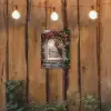 Doorkijk - Rozen - Vintage - Poort tuinposter los doek klein -sfeer1