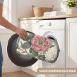Romantisch - Design - Kleurrijk Badmat klein -USP_WasbaarDE