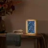 Donker - Blauw - Bliksem Light Box met kabel (Tafellamp) klein 925 -sfeer4