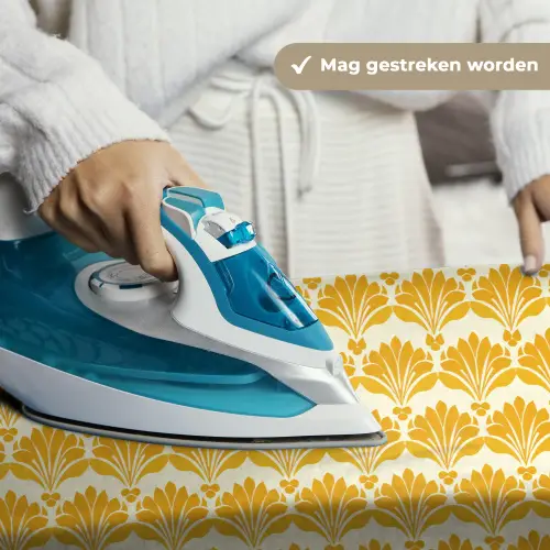 Patroon - Motief - Geel Wandkleed katoen klein 269 -sfeer9