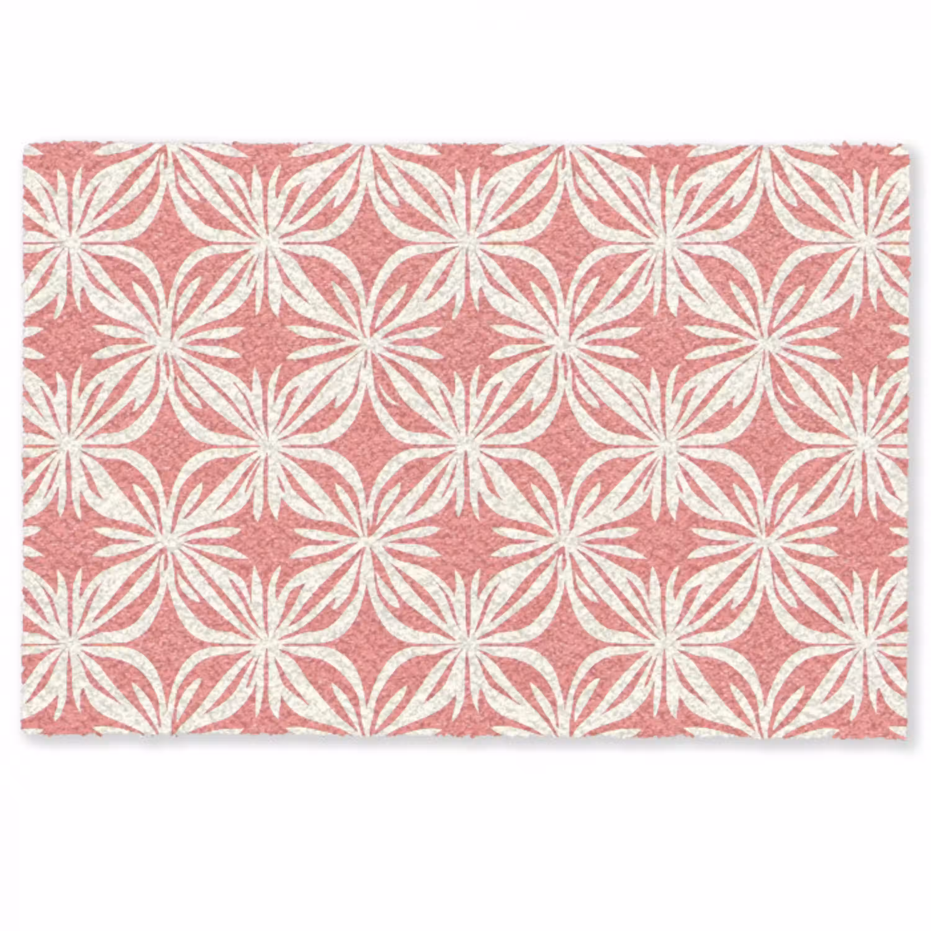 Roze - Bloemenmotief - Wit - Modern Deurmat klein 898 -zkaufland3d