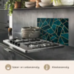 Stenen - Goud - Luxe - Patronen - Abstract keuken achterwand spatscherm klein -usp_NL
