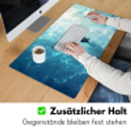 Schildpad - Zee - Blauw - Schittering Muismat XXL klein -ysfeer3_duits