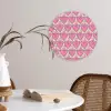 Patroon - Roze - Hartjes Wandcirkel plexiglas klein 852 -sfeer4