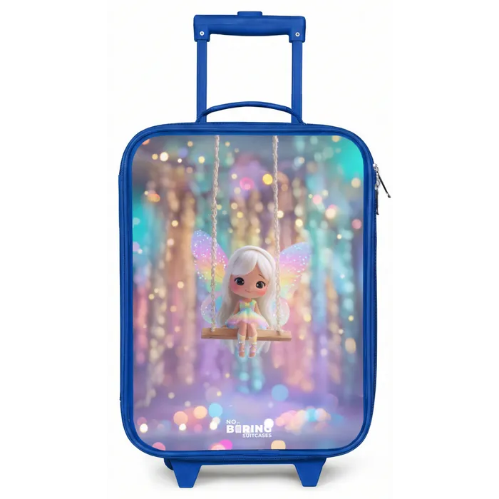 Fee - Elf - Regenboog Kinderkoffer - Blauw klein -zz3dotto