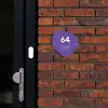 Donkerpaars - Modern Naambord Organisch middel -sfeer1