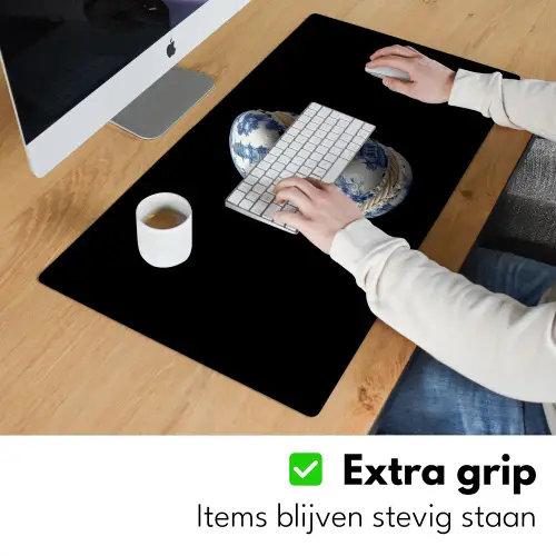 Eten - Macarons - Delfts blauw - Koekjes Muismat XXL klein -sfeer3