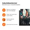 Stad - Mensen - Astronaut - Wit Inductie beschermer vinyl 3mm klein -zzzzzzz-td-ups