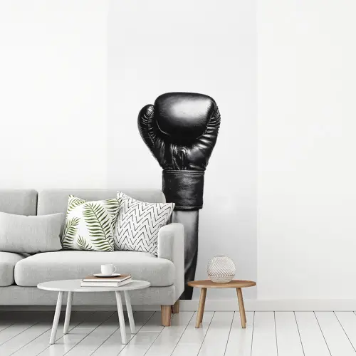 Bokshandschoen - Zwart - Hand fotobehang vinyl groot -woonkamer