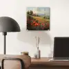 Klaprozen - Rood - Heuvels - Landschap plexiglas 5mm klein -sfeer6