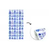 Patroon - Huizen - Blauw fotobehang vinyl groot 64 -3d