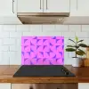 Kwadranten - Paars - Roze - Vierkanten keuken achterwand spatscherm klein 900 -sfeer2