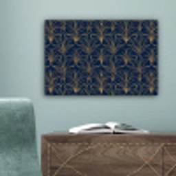 Deco - Waaier - Blauw canvas 2cm klein 34 -sfeer4