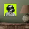 Vrouw - Sterrenhemel - Groen aluminium wit klein -sfeer2