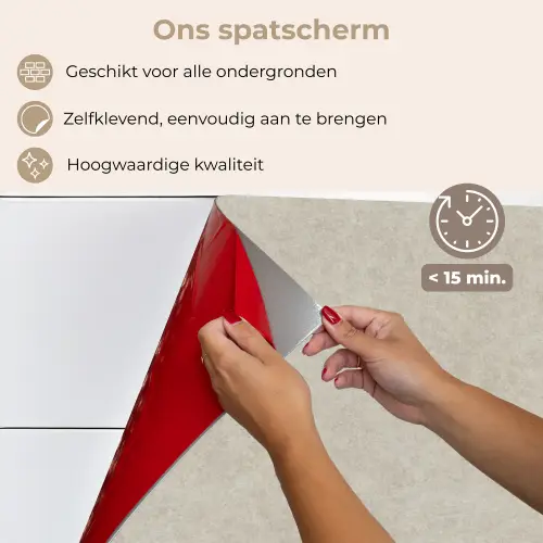 Steen - Beton - Patronen keuken achterwand spatscherm klein 900 -spatscherm_NL