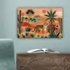 Tijger - Palmen - Cactus - Oranje canvas 2cm klein -sfeer4