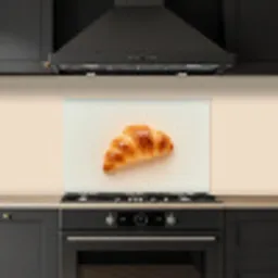 Croissant - Brood - Beige keuken achterwand spatscherm klein -sfeer1