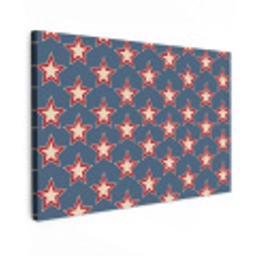 Ster - Klassiek - Blauw canvas 2cm klein 34 -z3d