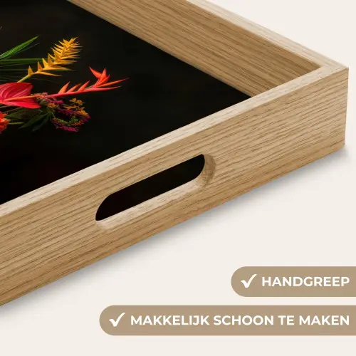 Schaal - Boeket - Bloemen Dienblad Rechthoek middel -USP_HandgreepNL