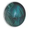 Palmblad - Tropisch - Natuur - Jungle Akoestische PET Vilt - Rond klein -3d