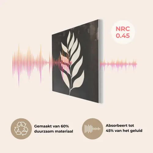 Blad - Wit - Minimalistisch PET vilt klein -USP_NL