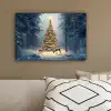 Kerstlicht - Woud - Hert - Donker canvas 2cm klein -sfeer3