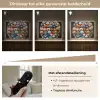 Teddybeer - Knuffel - Dieren - Meisjes - Jongens Light Box met batterij (Wandlamp kind) middel -USP_dimbaarNL