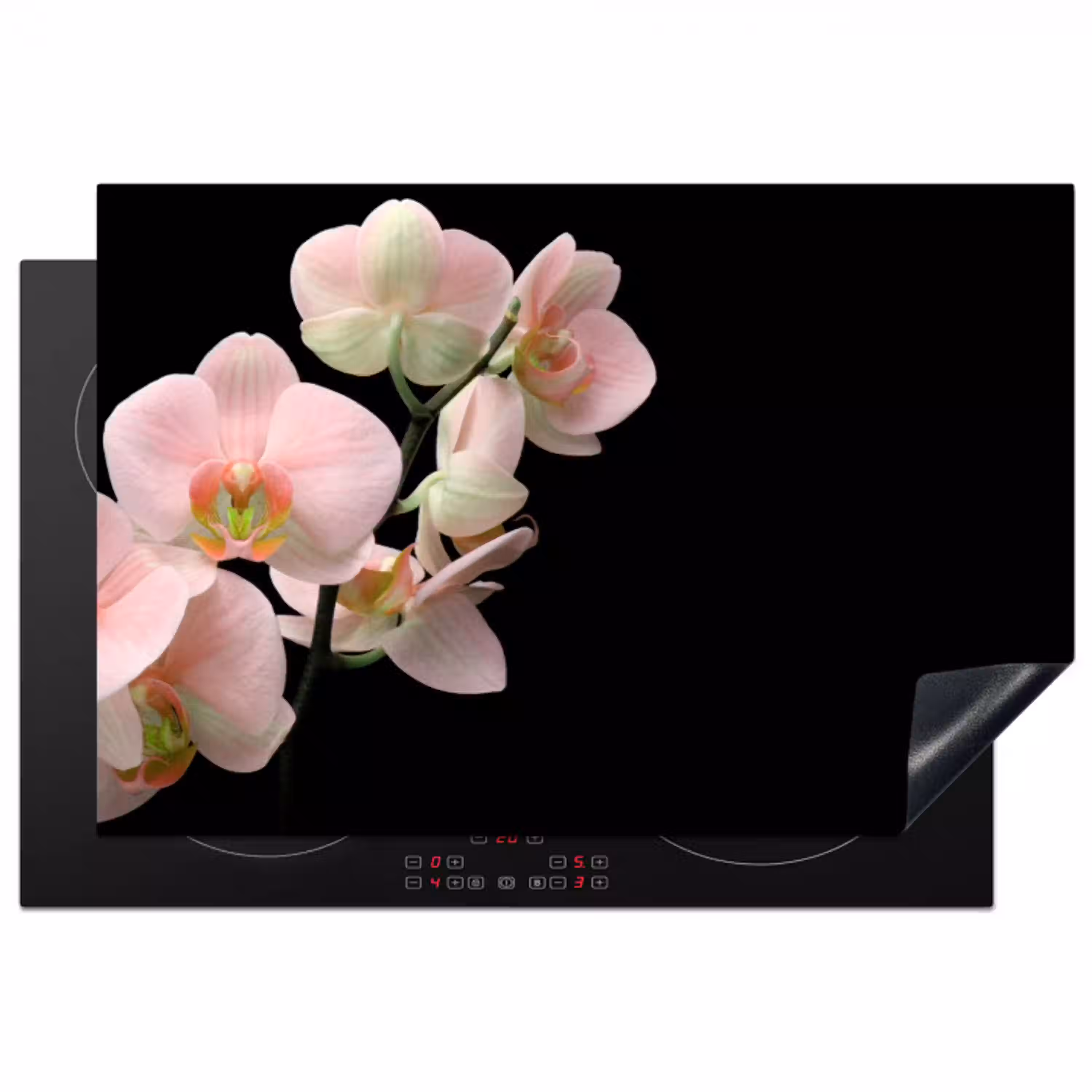 Orchidee - Bloemen - Roze - Stilleven - Flora Inductie beschermer vinyl 3mm klein -3d