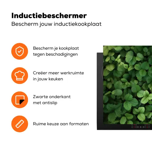 Groen - Bladeren - Kartel - Zonlicht Inductie beschermer vinyl 3mm klein -zzzzzzz-td-ups