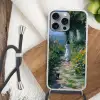 Kat - Vrouw - Bloemen - Huis Hoesje iPhone 16 Pro Max met koord klein -sfeer4