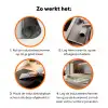 Lelies - Boekte - Wit - Meeldraden Inductie beschermer vinyl 3mm klein -zzzzzzz-td-werking