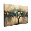 Boom - Kunst - Maan - Watercolor canvas 2cm klein -z3d
