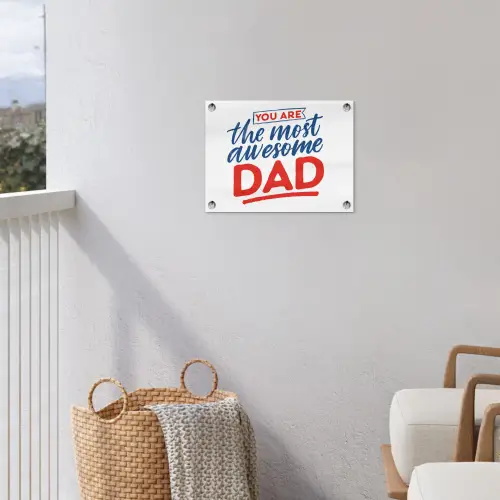 Papa - Vaderdag - Spreuken tuinposter los doek klein -sfeer8