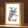 Nijlpaard - Baby dier - Dieren Light Box met kabel klein -zzz_3d_website