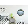 Kerstomlijsting - Sneeuw - Meerkleurig Wandcirkel aluminium klein -kinderkamer