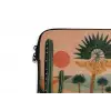 Tijger - Palmen - Cactus - Oranje laptophoes neopreen klein -detail