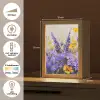 Lavendel - Bloemen - Natuur - Kunst Light Box met kabel (Tafellamp) klein -USP_NL