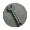 Steeksleutel - Schilderij - Gereedschap - Verf Wandcirkel aluminium klein -3d