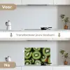 Kiwi - Fruit - Groen keuken achterwand spatscherm klein -voor_na_NL