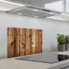 Hout - Planken - Bruin keuken achterwand spatscherm klein -3d_schuin