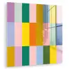 Stroken - Blauw - Patroon - Abstract plexiglas 5mm klein -zzzproduct_nieuw